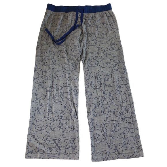 Joe Boxer Women’s Lounge Pants Cat Mice Raccoon Drawstring Waist XL - Picture 2 of 15